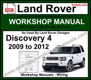 Land Rover Discovery 4 Service Repair Workshop Manual Download